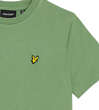 Lyle & Scott Stuttermabolur - Reykur Green