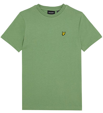 Lyle & Scott Stuttermabolur - Reykur Green