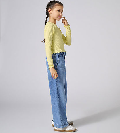 Kids Only Bluse - Noos - Rib - KogNella - Lima Bean