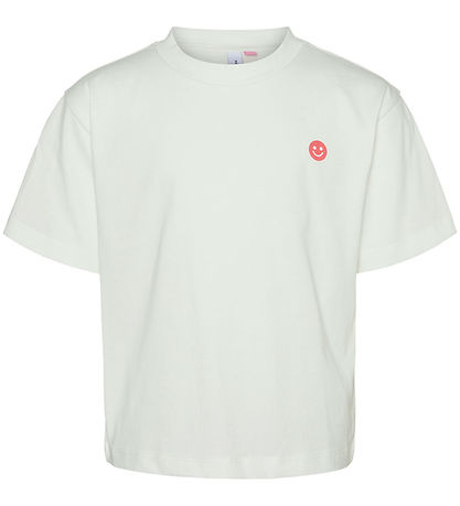 Vero Moda Girl Stuttermabolur - VmHarper - Snow White/Smiley