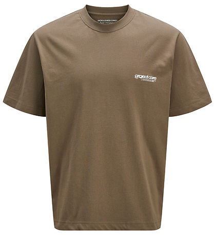 Jack & Jones Stuttermabolur - JcoUnion - Chocolate Chip