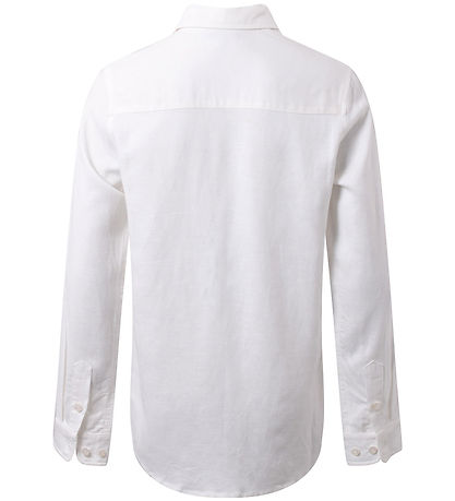 Hound Overhemd - Linnen/Viscose - Wit