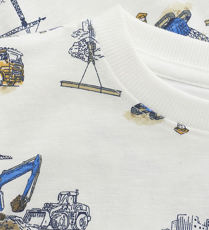 Minymo T-shirt - Marshmallow White w. Print