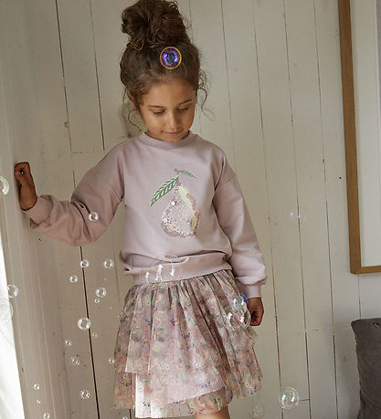 Minymo Sweatshirt - Burnished Lilac w. Print