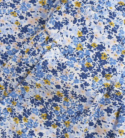 Minymo Byxor - True Blue m. Blomstertryck