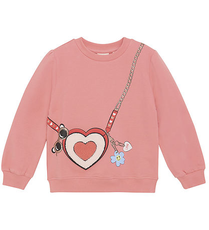 Minymo Sweatshirt - Strawberry Ice w. Print