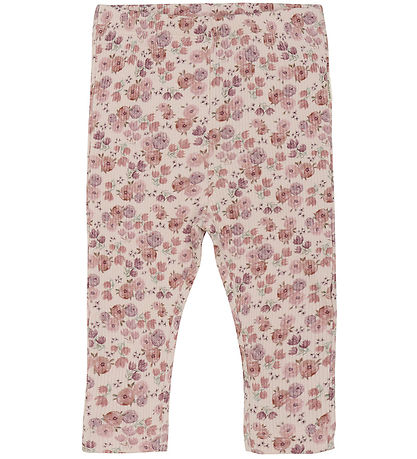 Minymo Leggings - Rib - Peach Písk
