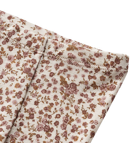 Wheat Leggings - ull - Agi - Rose Blóm