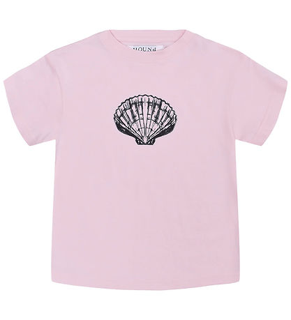 Hound T-shirt - Soft Pink w. Seashell