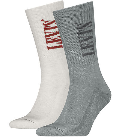 Levis Socken - Regular Cut - 2er-Pack - Grau/Weiß