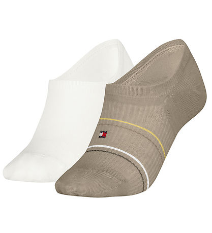 Tommy Hilfiger Footies - 2er-Pack - Sand/Weiß