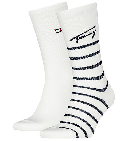 Tommy Hilfiger Socken - 2er-Pack - Weiß/Navy