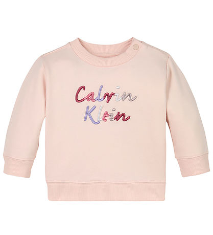 Calvin Klein Sweat Set - Colour Logo - Silver Peony Pink