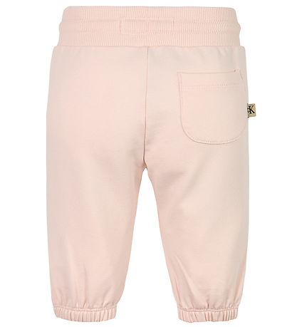 Calvin Klein Sweat Set - Colour Logo - Silver Peony Pink