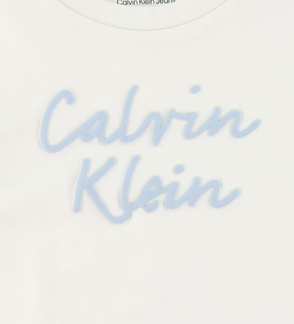 Calvin Klein Stuttermabolur - Colour Lógó - Tófú White