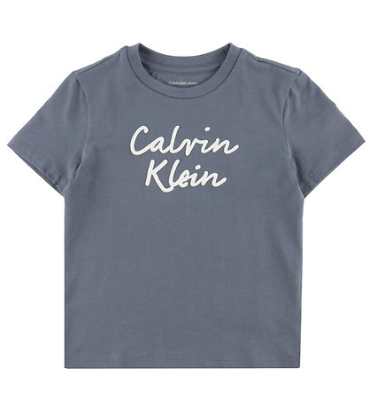 Calvin Klein Stuttermabolur - Colour Lógó - Grisaille Grey