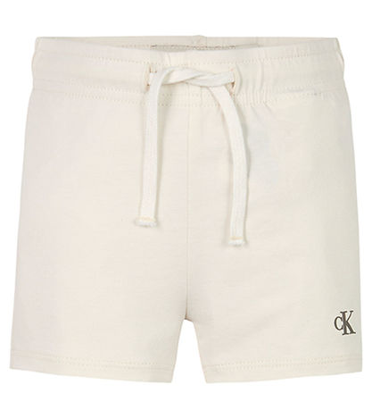 Calvin Klein Stuttbuxur/Stuttermabolur - Einrit Lógó - Tófú Whit