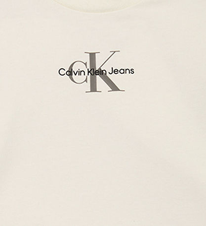 Calvin Klein Stuttbuxur/Stuttermabolur - Einrit Lógó - Tófú Whit