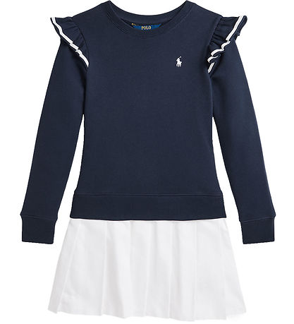 Polo Ralph Lauren Sweatkleid - Navy/Weiß