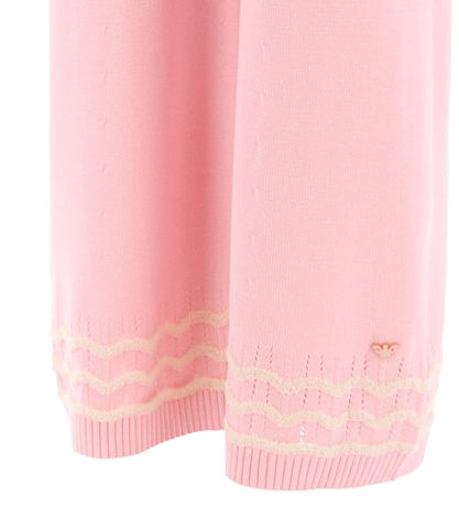 Emporio Armani Byxor - Stickad - Rosa/Off White