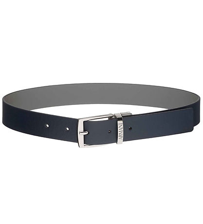Emporio Armani Gürtel - Umkehrbar - Navy/Grau