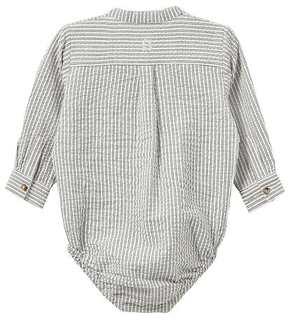 Sofie Schnoor Hemdromper L/æ - White Black Striped