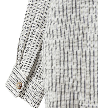Sofie Schnoor Hemdromper L/æ - White Black Striped