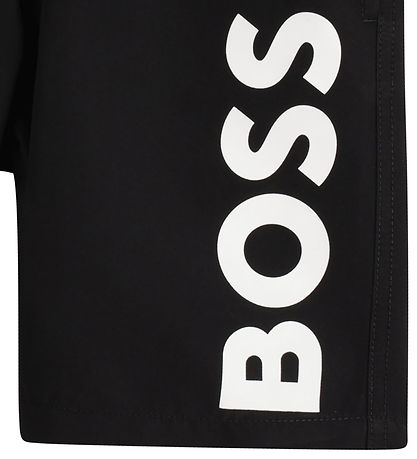 BOSS Badshorts - Svart m. Vit