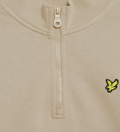Lyle & Scott Peysa - Fjórðungs rennilás - Stone