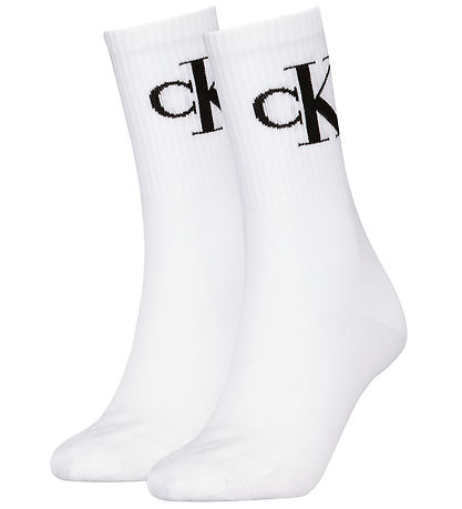 Calvin Klein Socken - 2er-Pack - Weiß M/Logo