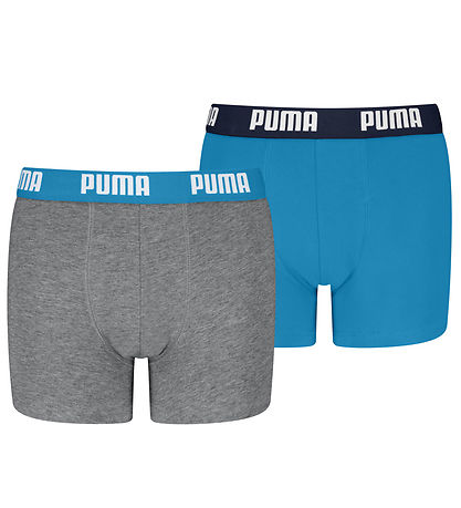 Puma Boxershorts - 2er-Pack - Blau/Grau