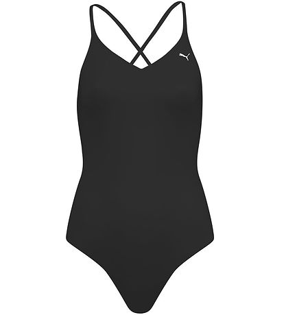 Puma Swimsuit - Crossback V-Neck Padded - Black