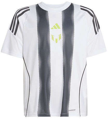 adidas Performance Stuttermabolur - Messi TR Jsy Y - White/Carbo