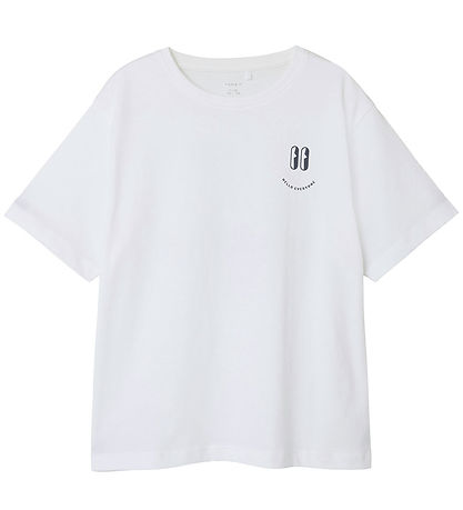 Name It T-shirt - NkmOvan - Bright White w. Print