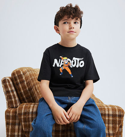 Name It T-shirt - Naruto - NkmOdal - Black w. Print