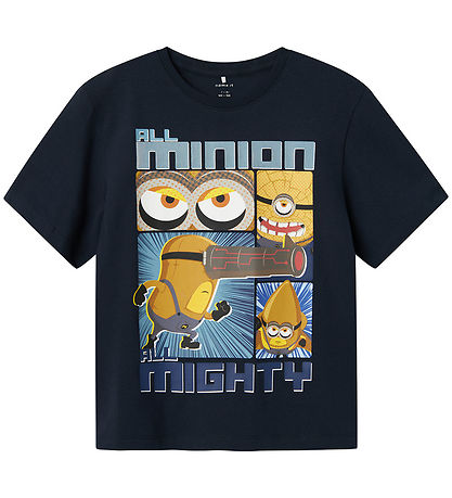 Name It Stuttermabolur - Minions - NkmOby - Dark Safír M. Prenta