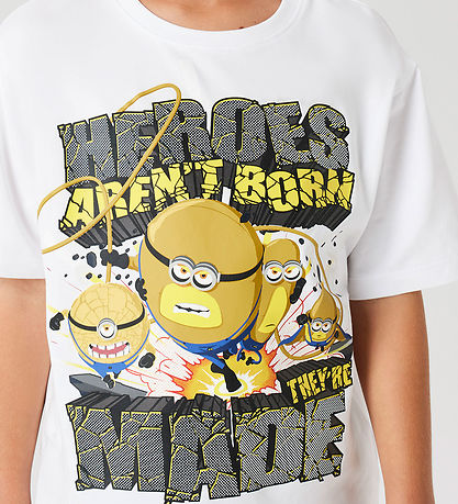 Name It T-shirt - Minions - NkmOby - Bright White w. Print