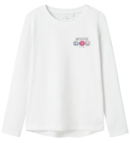 Name It Blouse - Moods - NkfVix - Bright White w. Print