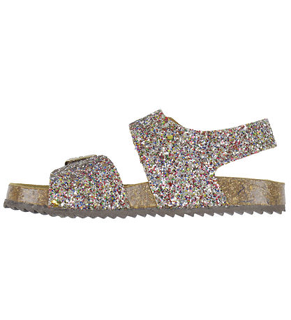 Pom Pom Sandals - Velcro - Multi Sprinkle
