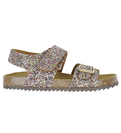 Pom Pom Sandals - Velcro - Multi Sprinkle