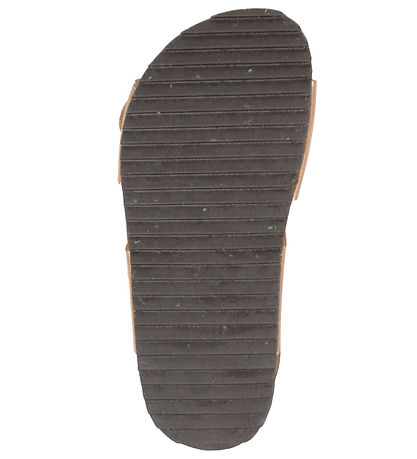 Pom Pom Sandals - Velcro - Camel