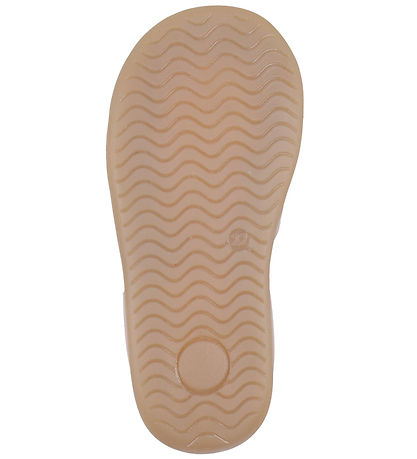 Pom Pom Sandals - Bow Velcro - Old Rose