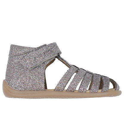 Pom Pom Sandals - Starters Velcro Braid - Multi Glitter
