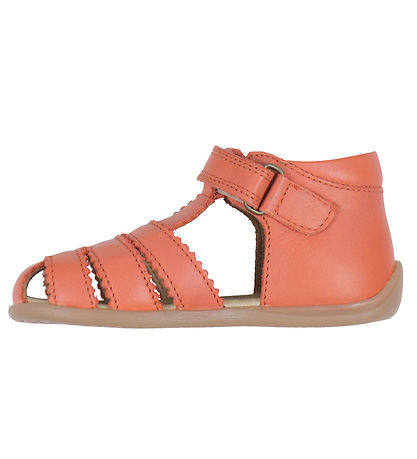 Pom Pom Sandals - Starters Scallop Velcro - Rose Melon