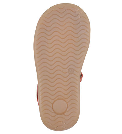 Pom Pom Sandals - Starters Scallop Velcro - Rose Melon