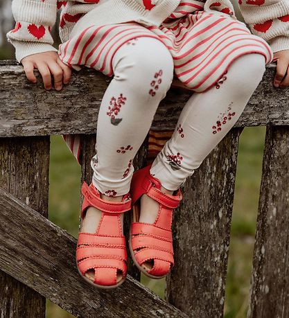 Pom Pom Sandals - Starters Scallop Velcro - Rose Melon