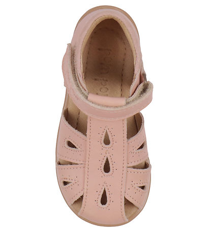 Pom Pom Sandals - Starters Drops Velcro - Old Rose