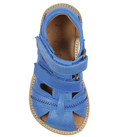 Pom Pom Sandals - Classic+ Rub Sole Closed Two Velcro - Bright B