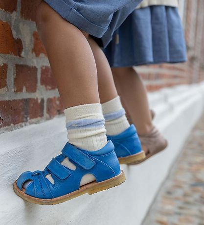 Pom Pom Sandals - Classic+ Rub Sole Closed Two Velcro - Bright B