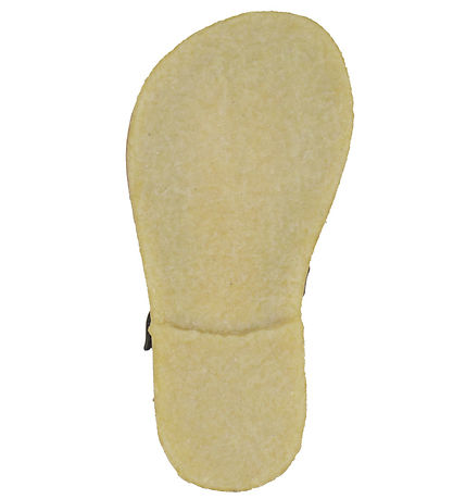 Pom Pom Sandalen - Classic+ Rub Sole Closed Two Klettband - Brow